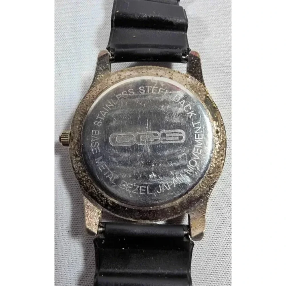 CCS Skate Shop Quartz Watch All Black CCS Brand Full Links Japan Movement - Runs